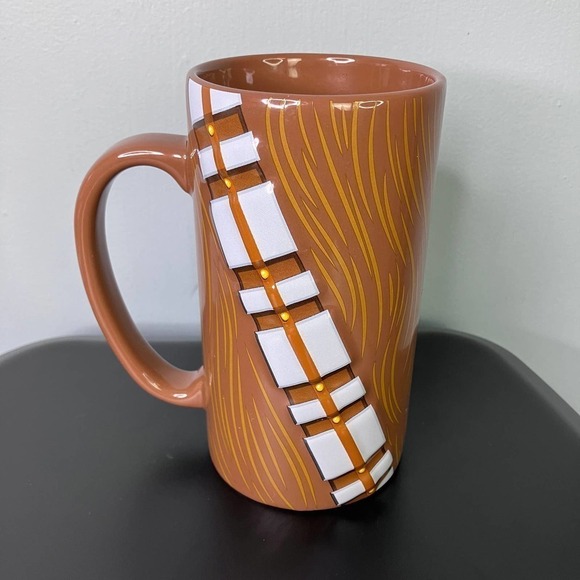 The Disney Store Star Wars Chewbacca Wookiee Utility Belt Tall 20 oz Ceramic Mug - Picture 3 of 8